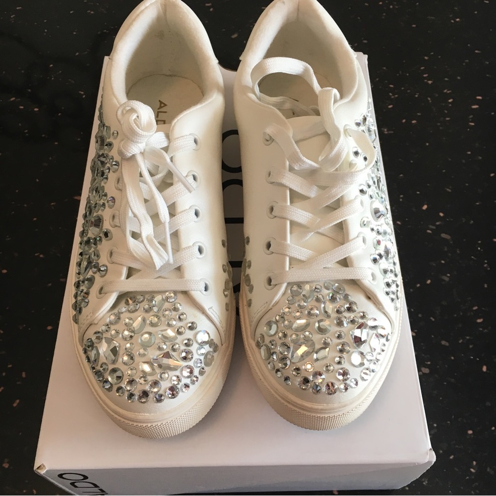 Aldo Zellina Rhinestone Tennis Shoes